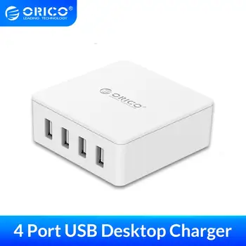ORICO Desktop USB Charger 4 Port EU Plug Universal Smart Phone Charger 5V 6.0A 30W Output for Xiaomi iPhone iPad
ORICO Desktop USB Charger 4 Port EU Plug Universal Smart Phone Charger 5V 6.0A 30W Output for Xiaomi iPhone iPad