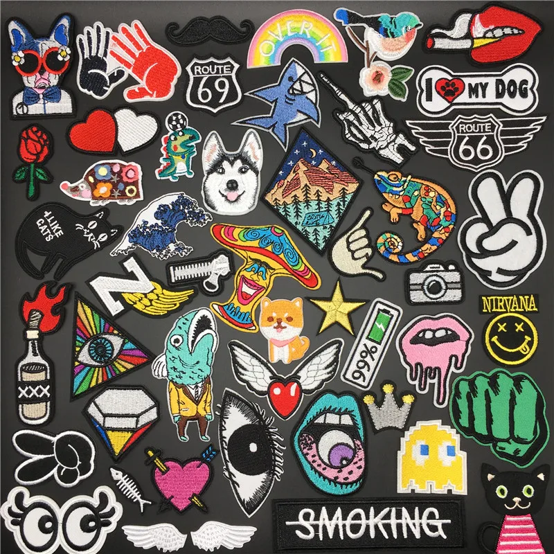 Mouth Eye Rose Patches for Clothing Iron-on Badges Stripes Embroidered Applique DIY Ironing Patch On Clothes Stickers
Mouth Eye Rose Patches for Clothing Iron-on Badges Stripes Embroidered Applique DIY Ironing Patch On Clothes Stickers