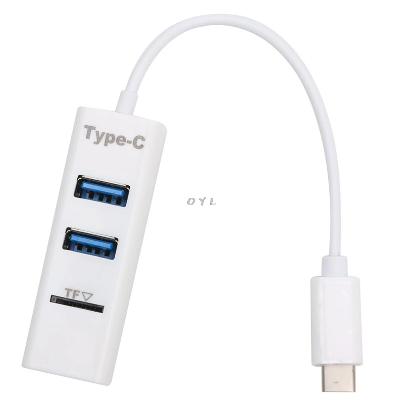 USB 3.1 Type C to 3-Ports USB3.0 Hub For TF SD Card Hub Reader Adapter And Devices with USB-Type C ports
USB 3.1 Type C to 3-Ports USB3.0 Hub For TF SD Card Hub Reader Adapter And Devices with USB-Type C ports