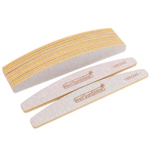 7Pcs נייל קובץ סיד ongle professionel 180/240 חצץ מלטש בלוק גריי נייר זכוכית נגל vijl צהוב אקריליק מניקור נייל קובץ(China)