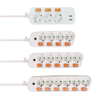 Power Strip Surge Protection EU Plug Socket Electrical Removable plug terminal block
Power Strip Surge Protection EU Plug Socket Electrical Removable plug terminal block