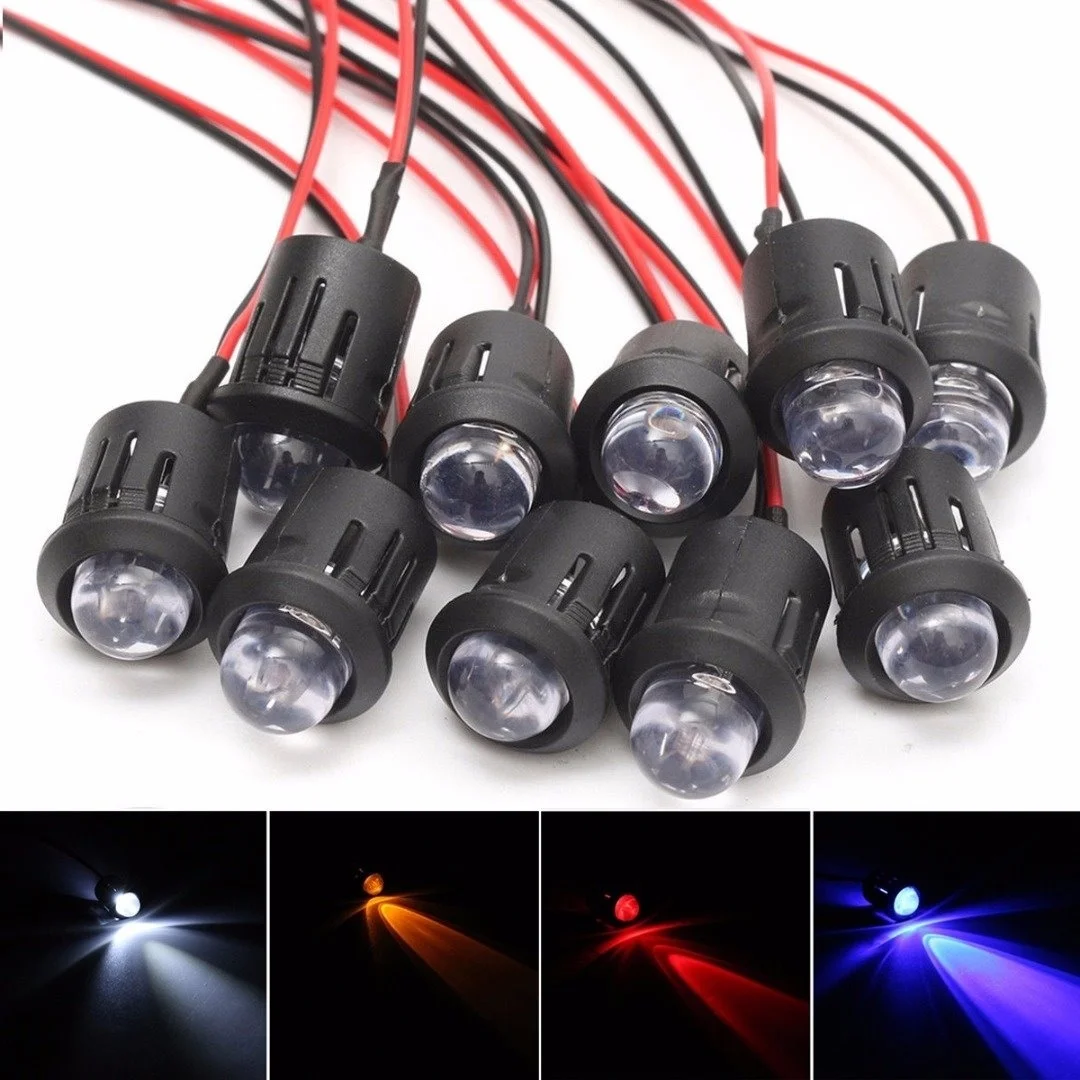 New 12V 10mm Waterproof Pre-Wired Constant LED Ultra Bright Water Transparent Bulb Red / Yellow / Blue / White
New 12V 10mm Waterproof Pre-Wired Constant LED Ultra Bright Water Transparent Bulb Red / Yellow / Blue / White
