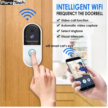 B50 WiFi Visual Door Phone Doorbell Camera Smart IP Video Intercom 720p PIR Wireless Security Camera cat's eyes 32GB With Chime
B50 WiFi Visual Door Phone Doorbell Camera Smart IP Video Intercom 720p PIR Wireless Security Camera cat's eyes 32GB With Chime