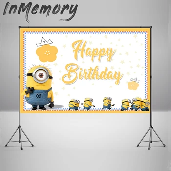 Yellow Photography Backdrops Kids 1st Birthday Party Minions Photo Background Photocall Vinyl Photo Booth Props
Yellow Photography Backdrops Kids 1st Birthday Party Minions Photo Background Photocall Vinyl Photo Booth Props