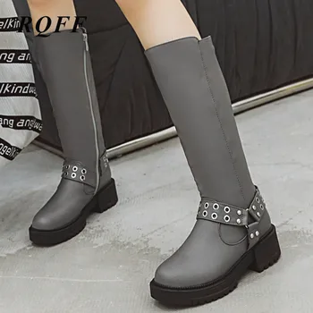 Gray Black Winter New Mid Calf Boots Women Fashion Brown Motorcycle Shoes Woman Square Med Heels Boot Zipper Handmade Platform 
Gray Black Winter New Mid Calf Boots Women Fashion Brown Motorcycle Shoes Woman Square Med Heels Boot Zipper Handmade Platform
