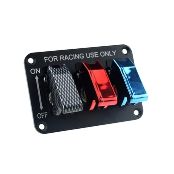DC12V 20A Toggle Switch Panel Carbon Fiber & Red & Blue Racing Car Switch Panel for Racing 
DC12V 20A Toggle Switch Panel Carbon Fiber & Red & Blue Racing Car Switch Panel for Racing