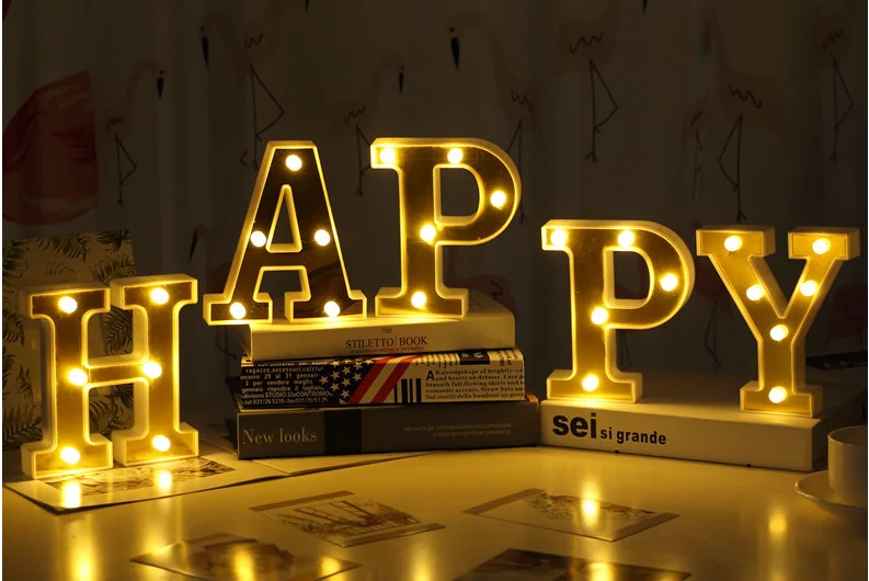 Luminous 26 English Alphabet Led Letter Light Creative Led Battery Night Lamp 16cm Romantic Wedding Party Room Letter Decoration
Luminous 26 English Alphabet Led Letter Light Creative Led Battery Night Lamp 16cm Romantic Wedding Party Room Letter Decoration