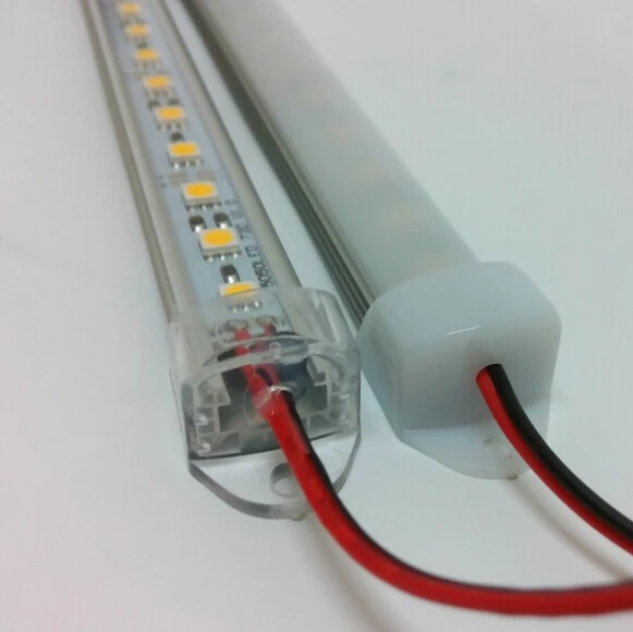 

0.5m DC 12 V LED Bar Light Strip Hard Article SMD5050 Rigid Ruban Not waterproof IP20 50cm 19.68inch 36leds Lamp with Cover