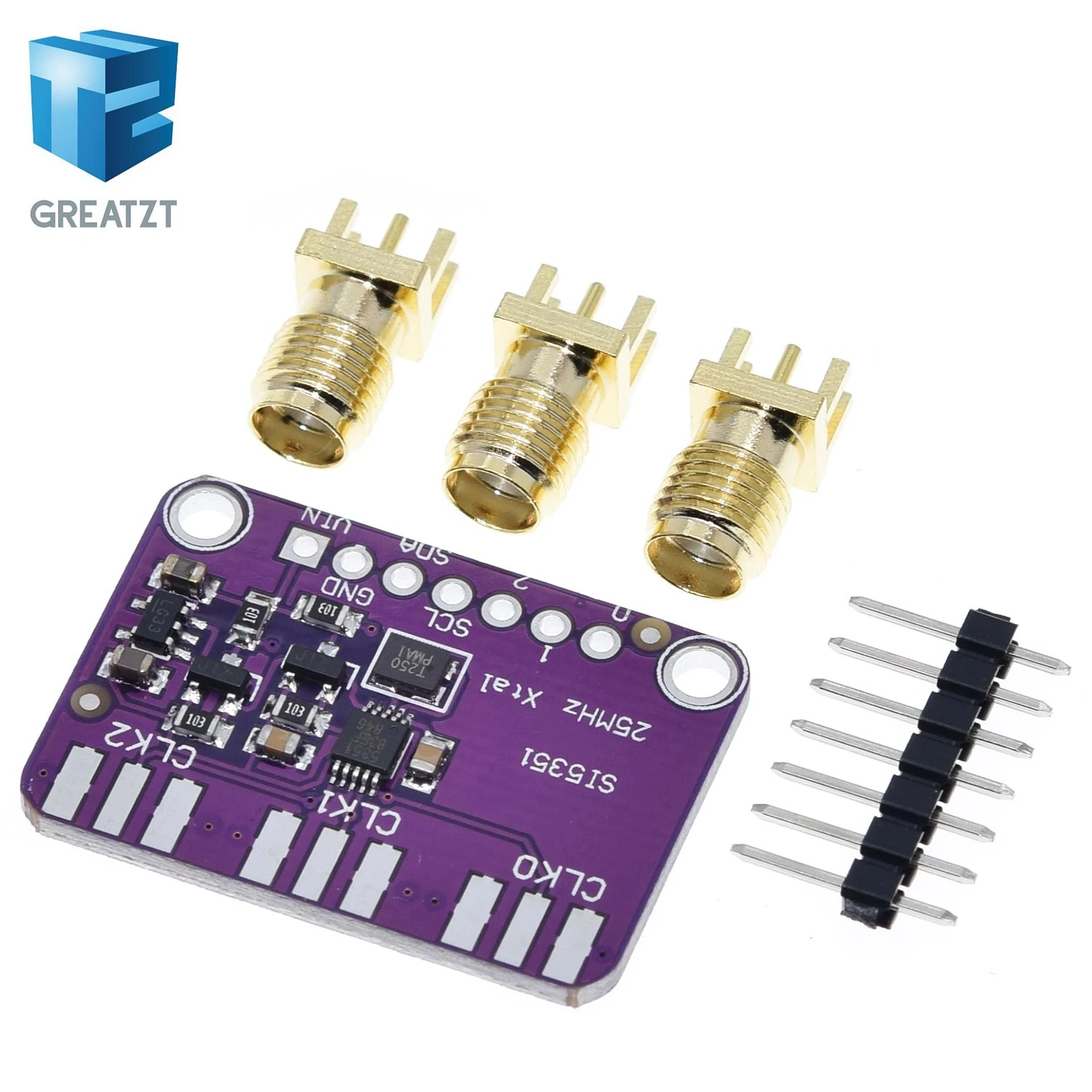 DC 3V-5V CJMCU-5351 Si5351A Si5351 I2C Clock Generator Breakout Board Module Signal Generator Clock 8KHz-160MHz For Arduino
DC 3V-5V CJMCU-5351 Si5351A Si5351 I2C Clock Generator Breakout Board Module Signal Generator Clock 8KHz-160MHz For Arduino