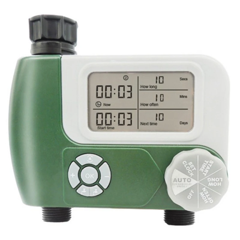 Digital Hose Faucet Timer Automatic Watering Sprinkler System Programmable Irrigation Controller with 2 Outlet
Digital Hose Faucet Timer Automatic Watering Sprinkler System Programmable Irrigation Controller with 2 Outlet