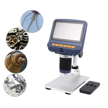 AD106 Desktop Mini Microscope 220X Magnification USB Digital Microscope 4.3-Inch HD Screen with LED Light for Repairing Solderin
AD106 Desktop Mini Microscope 220X Magnification USB Digital Microscope 4.3-Inch HD Screen with LED Light for Repairing Solderin