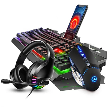 Gaming Keyboard Mouse Set Durable Desktop LED Backlight USB Wired Computer Game #734
Gaming Keyboard Mouse Set Durable Desktop LED Backlight USB Wired Computer Game #734