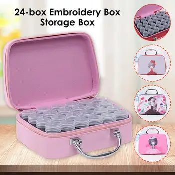 24 Slots Diamond Painting Cross Stitch Accessories Tool Box Container Diamond Storage DIY Nail Art Craft Beads Organizer Holder
24 Slots Diamond Painting Cross Stitch Accessories Tool Box Container Diamond Storage DIY Nail Art Craft Beads Organizer Holder