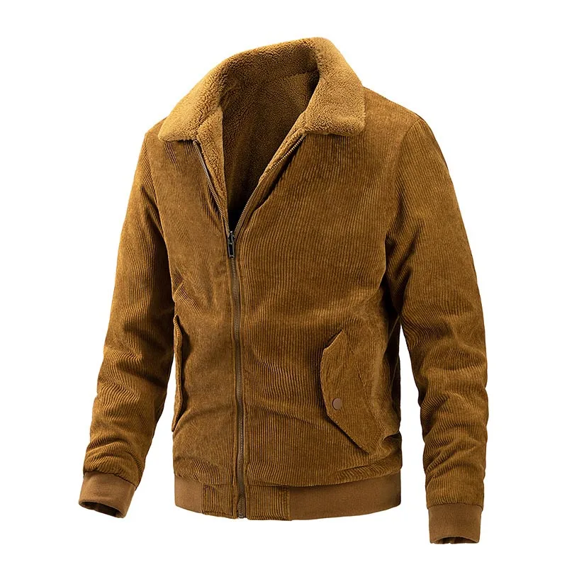Mcikkny Men Winter Corduroy Jacket Coats Double Face Turn Down Collar Outwear Tops Solid Color High Quality
Mcikkny Men Winter Corduroy Jacket Coats Double Face Turn Down Collar Outwear Tops Solid Color High Quality