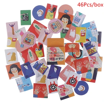 46 Pcs Cartoon Paper Sticker Decoration Seal Sticker Kawaii Stationery Material 
46 Pcs Cartoon Paper Sticker Decoration Seal Sticker Kawaii Stationery Material
