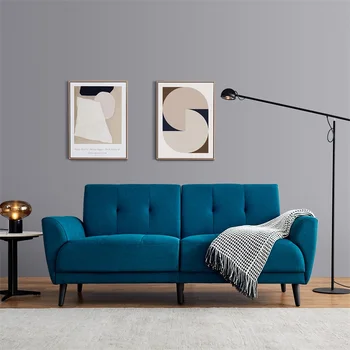 2 Seats Modern Ployester Sofa Bed Fabric Sofa with Armrest Metal Leg Upholstered Recliner for Small Space Living Room Bedroom
2 Seats Modern Ployester Sofa Bed Fabric Sofa with Armrest Metal Leg Upholstered Recliner for Small Space Living Room Bedroom