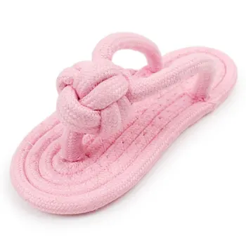 Cute Flip Pet Dog Toy Cotton Braided Slippers Puppies Chew Play Resistant to Biting 
Cute Flip Pet Dog Toy Cotton Braided Slippers Puppies Chew Play Resistant to Biting