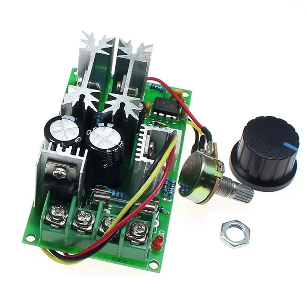 Hot Sale DC Motor Speed Controller 12/24/36/48V High Power Drive Module PWM Universal Governor | Инструменты