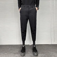 Mens Clothing Small Legged Pants Personalized Autumn Winter New Fashion Leisure 2021 Black Tights College Rushed Trend
Mens Clothing Small Legged Pants Personalized Autumn Winter New Fashion Leisure 2021 Black Tights College Rushed Trend