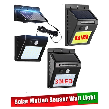 48/30 LEDs Motion Sensor Solar Light Outdoor Garden Decoration Fence Stair Pathway Yard Sunlight Security Solar LED Wall Lamp in
48/30 LEDs Motion Sensor Solar Light Outdoor Garden Decoration Fence Stair Pathway Yard Sunlight Security Solar LED Wall Lamp in