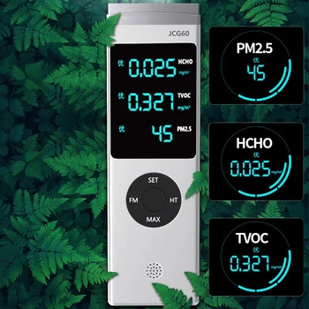 Portable PM2.5 Detector CO2 Sensor Air Quality Detector Formaldhyde Tester Multi-function HCHO TVOC Intelligent Gas Analyzer
Portable PM2.5 Detector CO2 Sensor Air Quality Detector Formaldhyde Tester Multi-function HCHO TVOC Intelligent Gas Analyzer