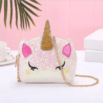 Children's New Unicorn Bling Mermaid Sequined Cute Shoulder Bag Chain Cross shoulder bag Sequin Unicorn PU Children Bag
Children's New Unicorn Bling Mermaid Sequined Cute Shoulder Bag Chain Cross shoulder bag Sequin Unicorn PU Children Bag