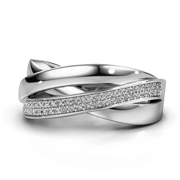 Huitan Hot Selling Round Stone Finger Ring Wholesale Jewelry Accessories Wedding Engagement Rings for Women
Huitan Hot Selling Round Stone Finger Ring Wholesale Jewelry Accessories Wedding Engagement Rings for Women