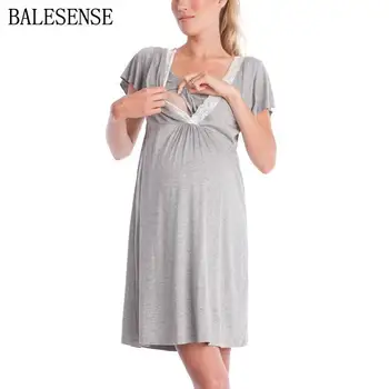 Nursing Dress Womens Sexy V Neck Short Sleeve Lace Pregnant Women Casual A Line Nursing Dress Sleepwear Maternity Pajamas 2020
Nursing Dress Womens Sexy V Neck Short Sleeve Lace Pregnant Women Casual A Line Nursing Dress Sleepwear Maternity Pajamas 2020