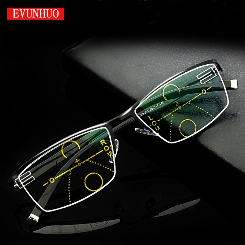 EVUNHUO Transition Progressive Multi Focus Reading Glasses Varifocal No Line Gradual Lens +Rx Farsighted from 0-3.00
EVUNHUO Transition Progressive Multi Focus Reading Glasses Varifocal No Line Gradual Lens +Rx Farsighted from 0-3.00