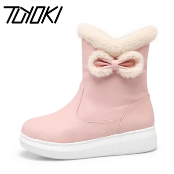 Tuyoki Size 32-43 Women Half Short Boots Bowtie Plush Warm Winter Shoes Woman Fashion Thick Fur Snow Boot Lady Daily Footwear
Tuyoki Size 32-43 Women Half Short Boots Bowtie Plush Warm Winter Shoes Woman Fashion Thick Fur Snow Boot Lady Daily Footwear