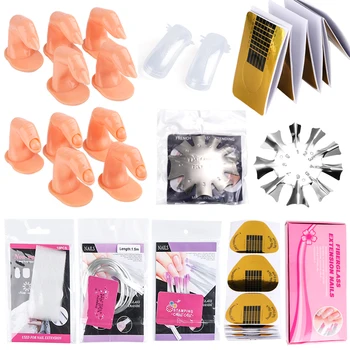 Professional Nail Art Equipment Set Fiberglass Quick Extension Tip Practice Fake Finger Building Nail Forms Manicure tool BE1602
Professional Nail Art Equipment Set Fiberglass Quick Extension Tip Practice Fake Finger Building Nail Forms Manicure tool BE1602