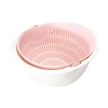 Kitchen Drain Basket Bowl Double Sink Basket Strainer Drain Vegetable Basket Double Rotating Basket Washing Kitchen Fruit S1E3
Kitchen Drain Basket Bowl Double Sink Basket Strainer Drain Vegetable Basket Double Rotating Basket Washing Kitchen Fruit S1E3