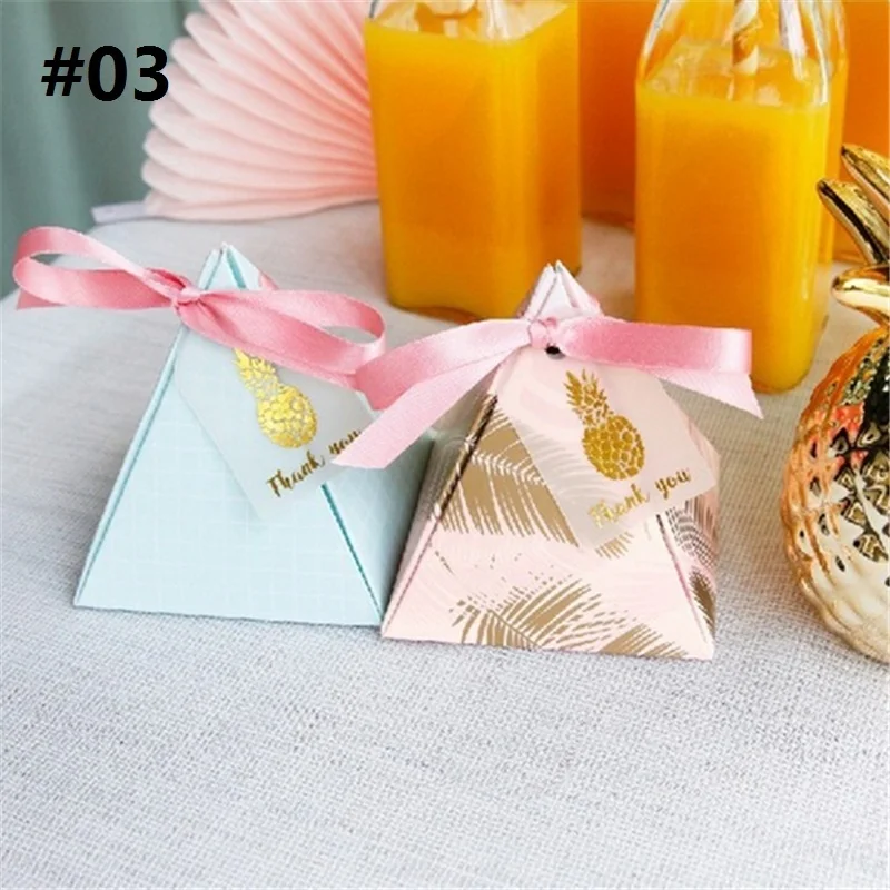 sweet wedding favors party supplies pyramid style candy box