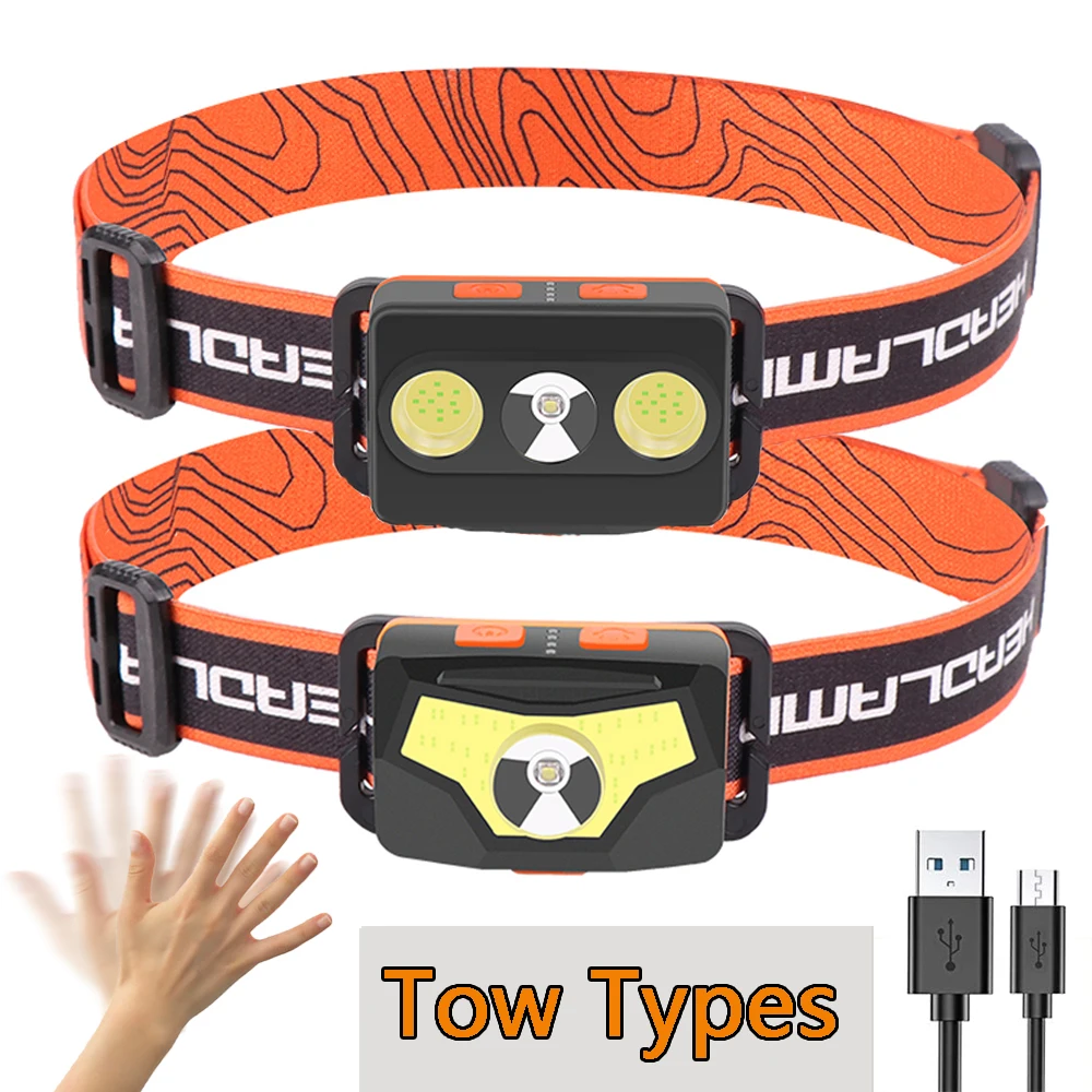 Brightest headlamp XPG+COB LED 7 modes headlight human motion sensor lantern camping lamp with built-in battery with hook magnet
Brightest headlamp XPG+COB LED 7 modes headlight human motion sensor lantern camping lamp with built-in battery with hook magnet