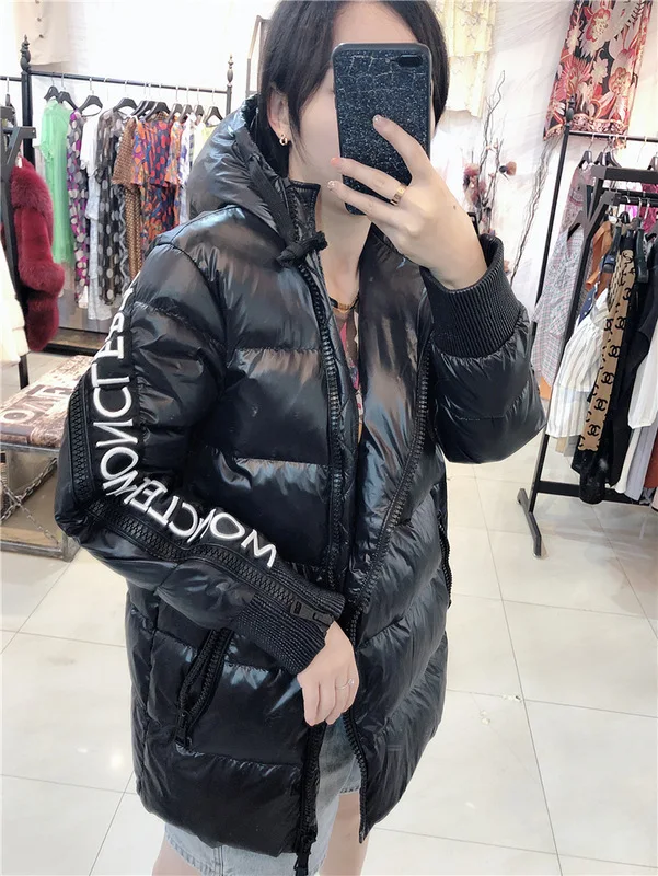 2019 Winter New Style Cropped Jacket Online Celebrity-White Goose Down Jacket Women's Hooded Thick Mid-length off Season Sale 
2019 Winter New Style Cropped Jacket Online Celebrity-White Goose Down Jacket Women's Hooded Thick Mid-length off Season Sale