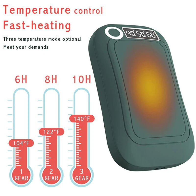 Hand Warmer Pocket 10000mAh Indoor Outdoor Small Warmer Heater Easy To Carry
Hand Warmer Pocket 10000mAh Indoor Outdoor Small Warmer Heater Easy To Carry