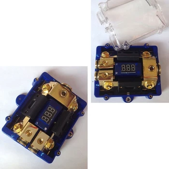 -2X4GA Audio fuse block Grounding Power 3-way 1X0GA Voltage Display Car Stereo Holder Distribution LED
-2X4GA Audio fuse block Grounding Power 3-way 1X0GA Voltage Display Car Stereo Holder Distribution LED