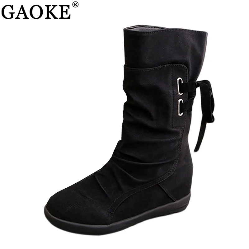 Women Winter Snow Boots Mid-Calf Solid Wedges Ladies Height Increasing Shoes Casual Leather Boot Woman Warm Botas Mujer
Women Winter Snow Boots Mid-Calf Solid Wedges Ladies Height Increasing Shoes Casual Leather Boot Woman Warm Botas Mujer