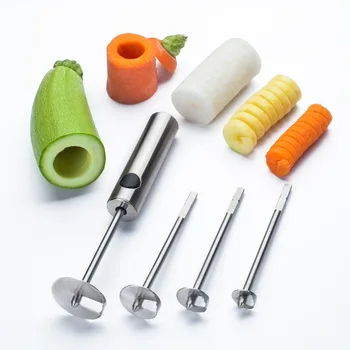 304 Stainless Steel Vegetable Corer Digging Useful Product Core Pulling Tool Spiral Knife Vegetable Cutter
304 Stainless Steel Vegetable Corer Digging Useful Product Core Pulling Tool Spiral Knife Vegetable Cutter