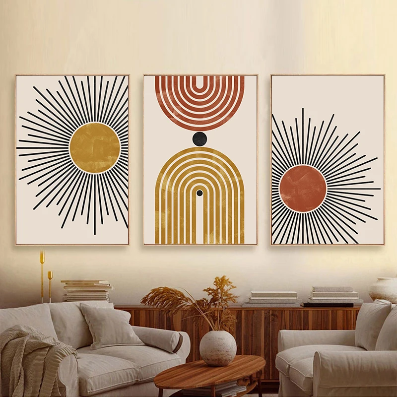 Mid Century Wall Art Posters Sun Rainbow Painting Line Drawing Canvas Print Abstract Wall Pictures for Living Room Home Decor
Mid Century Wall Art Posters Sun Rainbow Painting Line Drawing Canvas Print Abstract Wall Pictures for Living Room Home Decor