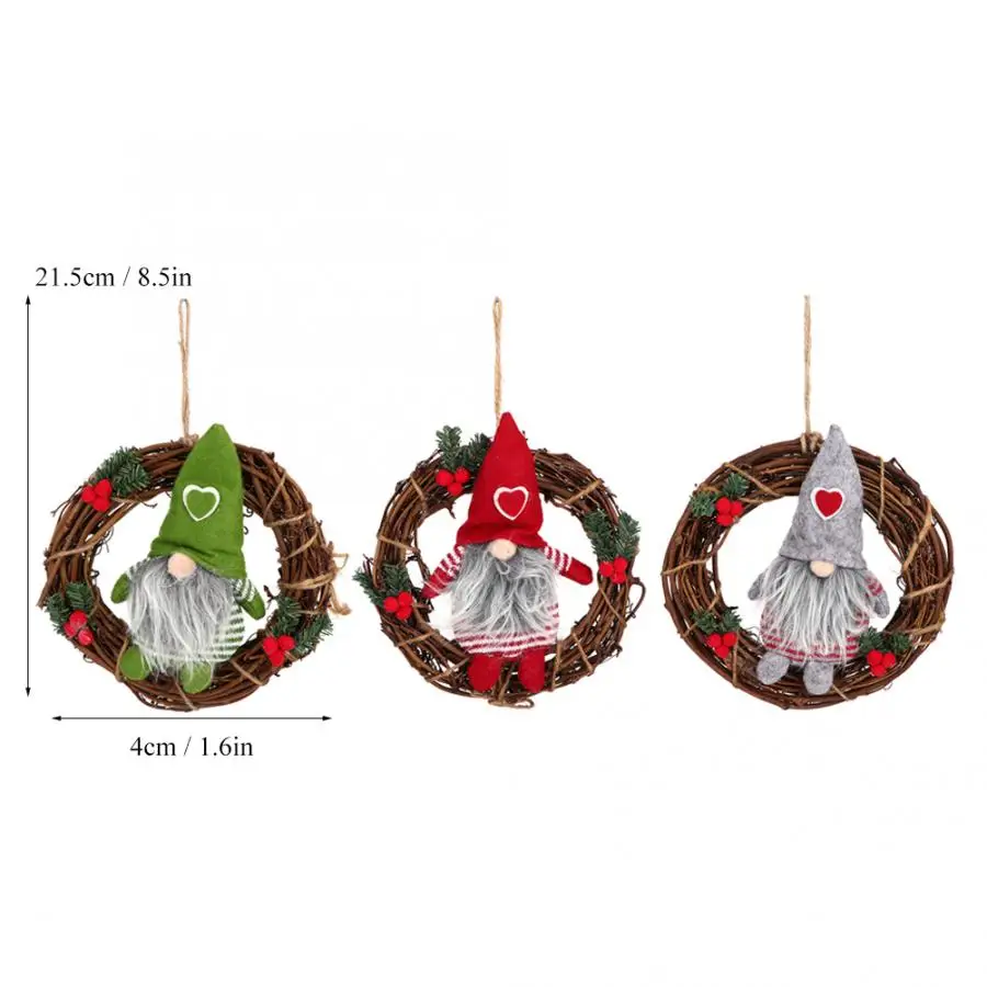 wreath decoration xmas ornament window prop necklaces pendants