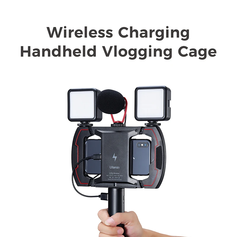 Ulanzi U-Rig Wireless Smartphone Charger Video Rig with Cold Shoe for LED Light Microphone Rechargable Filmmaking Case Rig
Ulanzi U-Rig Wireless Smartphone Charger Video Rig with Cold Shoe for LED Light Microphone Rechargable Filmmaking Case Rig
