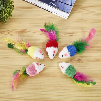 1Pcs Rabbit Fur False Mouse Pet Cat Plush Toys Feather Rainbow Toy Cats Mini Funny Playing Toys For Cats Kitten Sent at Random
1Pcs Rabbit Fur False Mouse Pet Cat Plush Toys Feather Rainbow Toy Cats Mini Funny Playing Toys For Cats Kitten Sent at Random