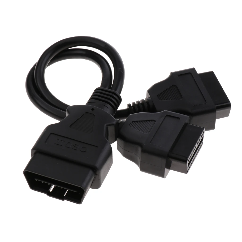Great Performance OBD2 1to2 Splitter Adapter Extension 16 Pin Cable Y Cable Great Performance OBD2 1to2 Splitter Adapter Extension 16 Pin Cable Y Cable