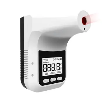 K3 Non-Contact Digital Thermometer Wall-Mounted Infrared Forehead Thermometer LCD Display School/Office/Metro Wall Thermometer 
K3 Non-Contact Digital Thermometer Wall-Mounted Infrared Forehead Thermometer LCD Display School/Office/Metro Wall Thermometer