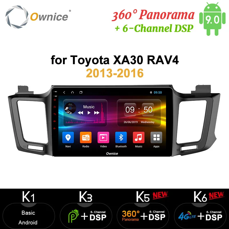 Ownice Octa Core Android9.0 автомобильный 2din радио плеер GPS carplay 4G LET 360 панорама DSP SPDIF для Toyota