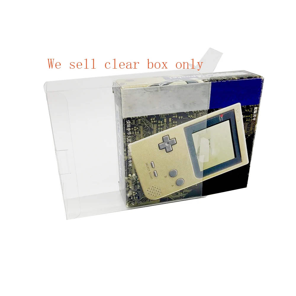 Clear transparent box cover For GBP For gameboy pocket collection display storage PET protective box Pal US version
Clear transparent box cover For GBP For gameboy pocket collection display storage PET protective box Pal US version