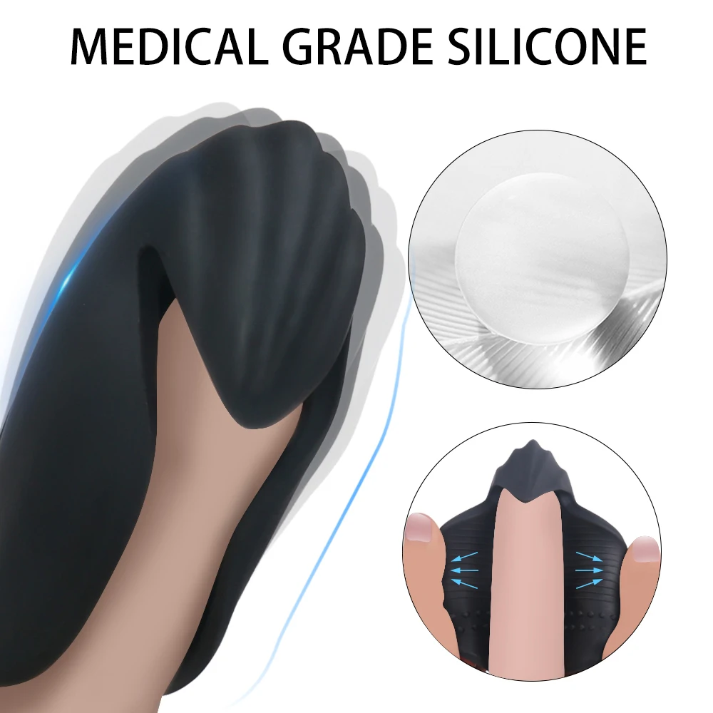 Glans Vibrator Sex Toys For Men Penis Trainer Male Masturbator Cup Delay Ejaculation Stimulate Glans Vibrating Massager Pussy (10)