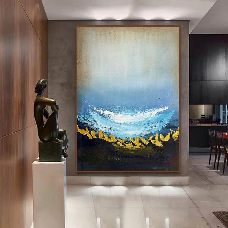 Large Abstract Hand Painted Oil Painting On Canvas Wall Art Original Textured Modern Art For Living Room Home Decoration Gift
Large Abstract Hand Painted Oil Painting On Canvas Wall Art Original Textured Modern Art For Living Room Home Decoration Gift