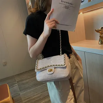 2019 new wave Korean version of the chain small square bag fashion wild crocodile pattern slung shoulder bag
2019 new wave Korean version of the chain small square bag fashion wild crocodile pattern slung shoulder bag